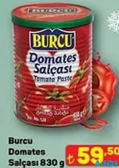 BURCU DOMATES SALÇASI 830 G fiyat ve kampanya bilgisi